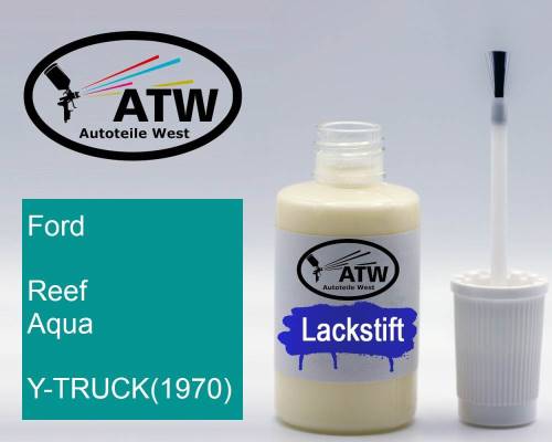 Ford, Reef Aqua, Y-TRUCK(1970): 20ml Lackstift, von ATW Autoteile West.